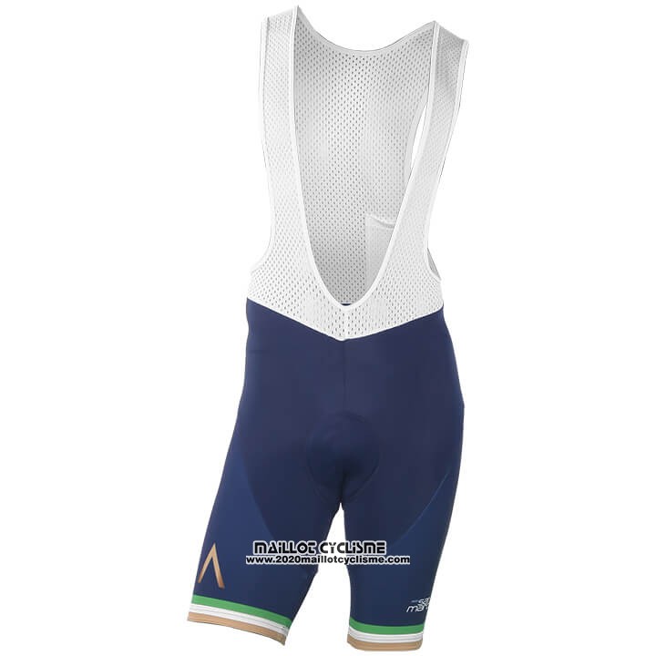 2018 2019 Maillot Ciclismo Aqua Bleue Sport Champion Irlande Manches Courtes et Cuissard